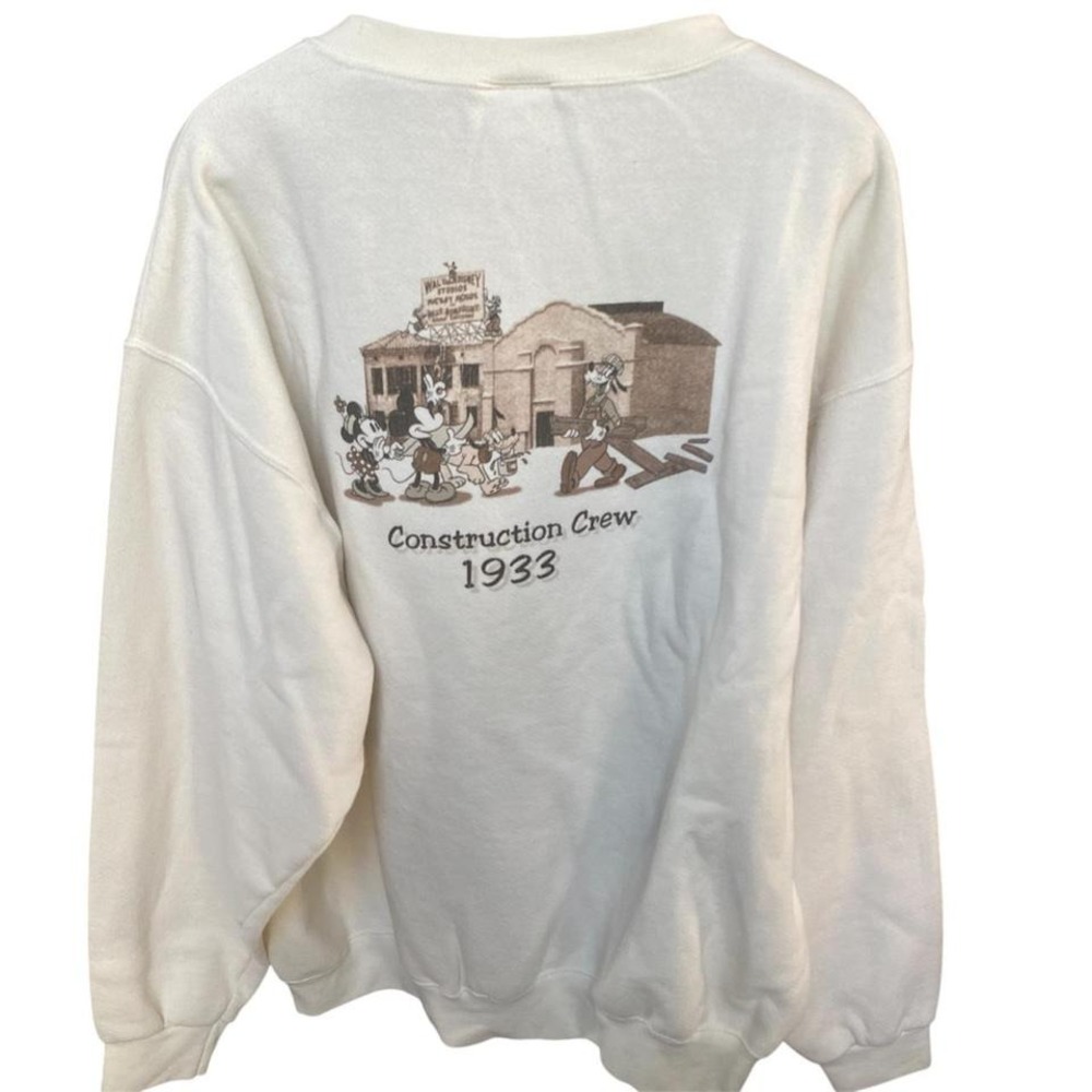 Vintage Disney construction crew 1933 Mickey crewneck mens‎ size XL